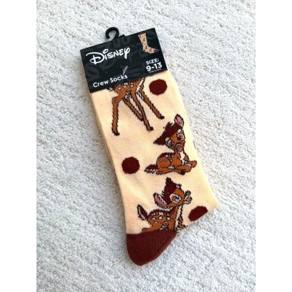 DISNEY BAMBI CREW SOCKS SIZE 9-13 - NWT - Picture 1 of 2
